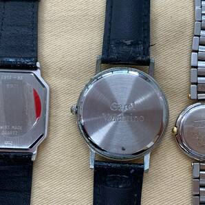 #7138-B【不動ジャンク品】 腕時計(メンズ2点レディース1点)計3点セット（Garel Valentino/FORTUNE GENEVE/ELLE）の画像4