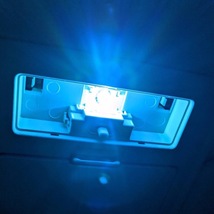 T10 LED COB 全面発光 シリコンヘッド ルームランプ ナンバー灯 ドア下カーテシ バイク スピードメーター アイスブルー 水色 6個セット_画像4