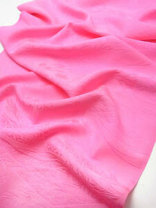 nr037-d ◆京染め・ピンク・ 裂取り古典・182 cm ◆正絹はぎれ