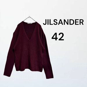 ジルサンダー　jil sander + ニット　カシミヤ　Ｖネック　長袖　 トップス