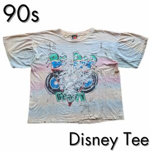 90s vintage disney goofy ディズニー グーフィー Tシャツ タイダイ ペンキ ビンテージ 90年代 古着