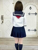 ★日本製オリジナル★【wsk-64 ウール混プリーツスカート/W95】丈35cm 制服 コスプレ 衣装 厚手 本格派 女装 アジャスター付き_画像10