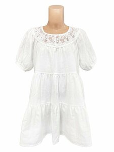 * made in Japan original *[wbb-E001 soft gya The - mini height white One-piece L] costume play clothes woman equipment race pretty gya The - plain eggshell white 