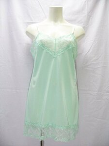 * domestic production Ran Jerry *[wro-8075 tricot material race attaching slip {75cm height } mint green /LL] underwear inner sexy cosplay 