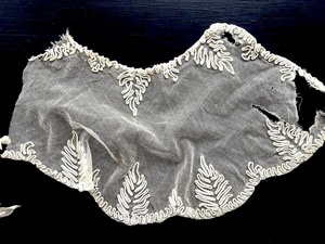 19世紀-20世紀 フランス レース 刺繍 クロッシェ ニードル バテン タティング リバー 綿レース スカラップ トリム チュール 古布 