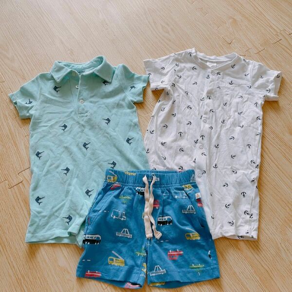 美品 ラルフローレン babygap h&m 夏服 ロンパース 80サイズ まとめ売り