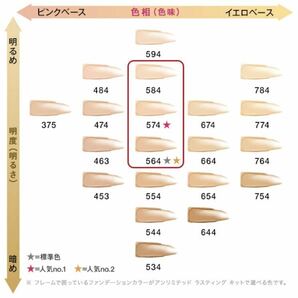 送料無料 10ml #574 シュウウエムラ アンリミテッド ラスティング フルイド リキッドファンデーション 日本製の画像2