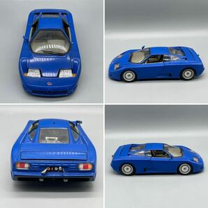 ミニカー☆Bburago ブラーゴ 1/18 BUGATTI ブガッティ 11 CEB 1991 イタリア製☆ブルー☆欠けありの画像2