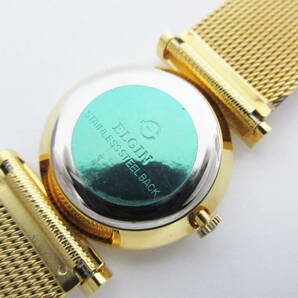 稼働品 ELGIN エルジン ブラック 黒 文字盤 手巻き 腕時計の画像4