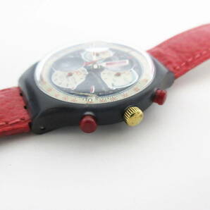 SWATCH CHRONO スウォッチ クロノ AG1995 腕時計 アナログ クロノグラフ レザーベルトの画像2