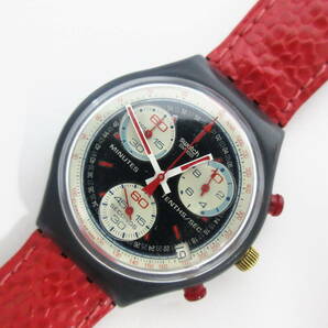 SWATCH CHRONO スウォッチ クロノ AG1995 腕時計 アナログ クロノグラフ レザーベルトの画像1