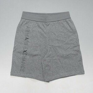 【SALE】ARMANI EXCHANGE アルマーニエクスチェンジ【本物・新品】プリントロゴ スウェットショーツ■グレー S