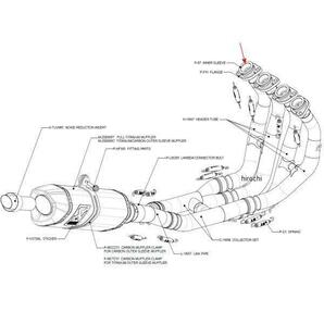 YZFR6 AKRAPOVIC [アクラポヴィッチ]レーシングマフラー 13Sの画像4