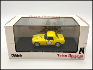 未使用【絶版】EBBRO　エブロ　1/43　Honda S600 Funabashi CCC 1965　No.1　船橋　全日本自動車クラブ選手権　生沢徹 【44592】