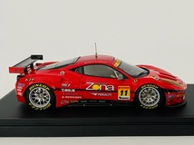 未使用【絶版】MAKE UP　EBBRO　エブロ　1/43　JIMGAINER DIXCEL DUNLOP 458 GT2 SGT300 2011 No.11　ジムゲイナー　フェラーリ 【44678】_画像5