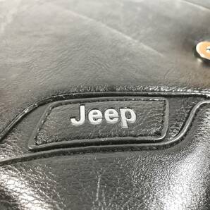 送料込１円～ Jeep ショルダーバッグ 204 メンズ ブラック PUレザー 撥水 肩掛け 斜め掛けの画像9