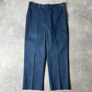 80s USA製 Dickies 874 チノ ワーク パンツ 38 30 / 80年代 アメリカ製 ビンテージ ディッキーズ ブルー チノパン