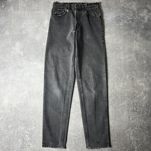 90s USA製 Levis 550 0260 ブラック デニム パンツ 31 34 / 90年代 リーバイス アメリカ製 オールド ジーンズ ジーパン 黒 テーパード