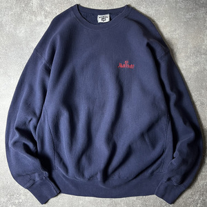 90s USA製 Lee 企業 ロゴ 刺繍 RWタイプ スウェット トレーナー 2XL / 90年代 アメリカ製 オールド ネイビー リー リバース