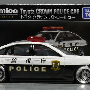 トミカプレミアム改 1/65 トヨタ クラウン パトロールカー BBS アルミ 深リム スタンス JDM ラグジュアリー 街道レーサー グラチャン LBWの画像3