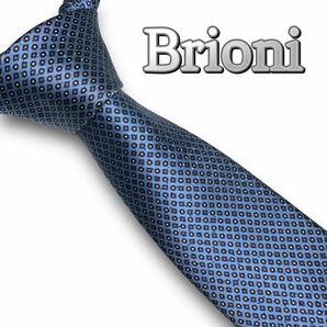 ブリオーニ　Brioni 小紋柄　高級シルクネクタイ　イタリア製