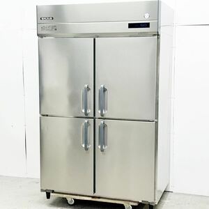 フクシマガリレイ 縦型冷蔵庫 GRD-120RMD-F センターフリー 2021年製 業務用冷蔵庫 W1200×D800×H1950 三相200V 中古 厨房機器