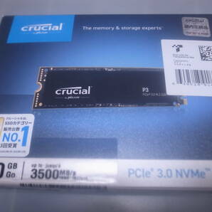 【新品同様】M.2 SSD Crucial P3 500GB 3D NAND NVMe PCIe3.0 最大3500MB/秒 CT500P3SSD8JPの画像1