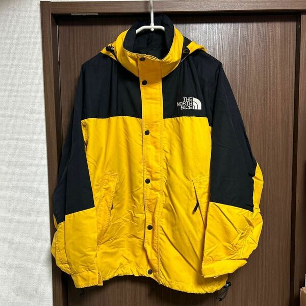 THE NORTH FACE 90s マウンテンパーカー イエロー L ノースフェイス ナイロンジャケット NP-2325 黄色 ブラック 黒