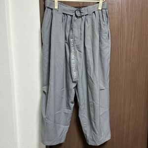 TIGHTBOOTH BAGGY SLACKS グレー XL タイトブース バギー スラックス パンツ TBPR