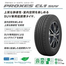 2024年製 TOYO PROXES CL1 SUV 235/55R17 235/55-17 99V トーヨー プロクセス CL1SUV CF2 SUVの後継モデル 4本送料税込57,798円~_画像2