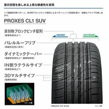 2024年製 TOYO PROXES CL1 SUV 235/55R17 235/55-17 99V トーヨー プロクセス CL1SUV CF2 SUVの後継モデル 4本送料税込57,798円~_画像3