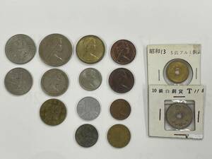  old coin antique money Japan abroad . summarize 15 sheets rare goods 