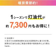 ニトムズ 窓ガラス 断熱シート フォーム 水で貼れる 結露防止 窓 防寒 リビング 寝室 節約 幅90cm×長さ1.8m 1枚入 _画像4