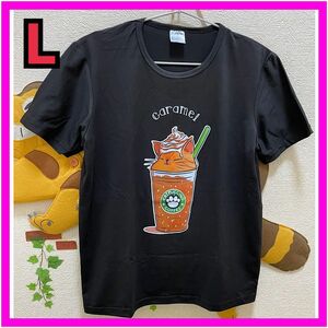 キャラクター　半袖プリント　Tシャツ　黒　Lサイズ　女性　夏服　新品　未使用品