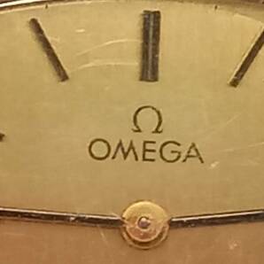 ◇◆14288 現状不動品 腕時計 OMEGA DEVILLE QZ オメガ デヴィル クォーツ オーバル スクエア 2針 ゴールド文字盤◆◇の画像4