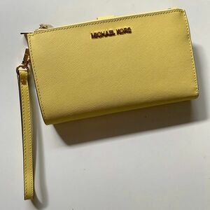 二つ折り財布 黄色 MICHEAL KORS マイケルコース 長財布 財布 MICHAEL KORS