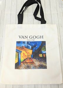 名画　トートバッグ　ゴッホ　夜のカフェテラス　エコバッグ VanGogh