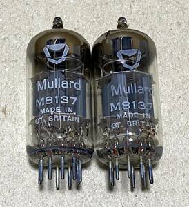 Mullard M8137/CV4004 2本 未使用 VALVE ELECTRONIC ECC83 12AX7 ムラード b