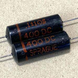 SPRAGUE スプラグ Black Beauty 0.1uf 400V 160P 2本 ブラックビューティー 0.1μF 400DC NOS ビンテージの画像1