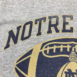 ヴィンテージ チャンピオン Tシャツ 霜降りグレー 90's NOTREDAME FOOTBALL ノートルダム カレッジ 大学 ビンテージ ンテージの画像7