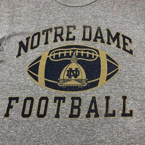 ヴィンテージ チャンピオン Tシャツ 霜降りグレー 90's NOTREDAME FOOTBALL ノートルダム カレッジ 大学 ビンテージ ンテージの画像6