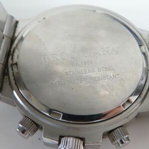 8021/dt/04.01 BROOKIANA ブルッキアーナ BA-1604 クロノグラフ 黒 シルバー メンズ 腕時計の画像7