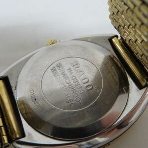 1139/dt/04.15 RADO DIASTAR ラドー ダイヤスター 114.0393.3 メンズ腕時計 ゴールド文字盤 純正ベルトの画像7