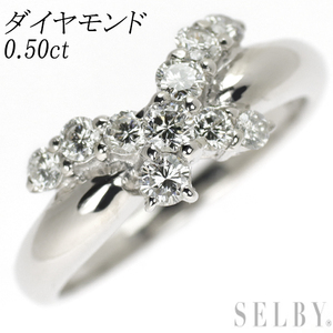 Pt900 ダイヤモンド リング 0.50ct 出品3週目 SELBY