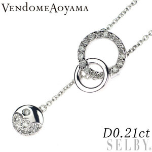  Vendome Aoyama K18WG бриллиант подвеска колье 0.21ct свет ano- лот 2 неделя SELBY