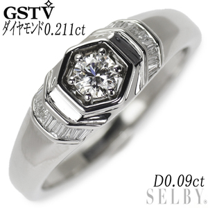 GSTV Pt950 ダイヤモンド リング 0.211ct D0.09ct 出品2週目 SELBY