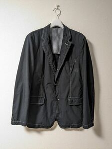 COMME des GARCONS テーラードジャケットS/コムデギャルソン紺　パイピングステッチ　濃ネイビー