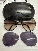 NA★1円〜中古品 メガネ サングラス 5点おまとめ品 PORSCHE YSL 2点サングラス HOYA Valentino TED LAPIDUS 3点度付きメガネ_画像5