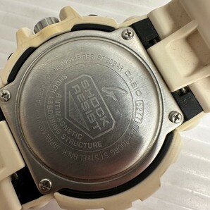 NA★1円〜中古品 稼働品 CASIO カシオ G-SHOCK Gショック ジーショック 5277 GAC-100RG 白色 腕時計 ベゼル、ベルトに汚れありの画像6