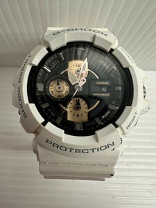 NA★1円〜中古品 稼働品 CASIO カシオ G-SHOCK Gショック ジーショック 5277 GAC-100RG 白色 腕時計 ベゼル、ベルトに汚れあり